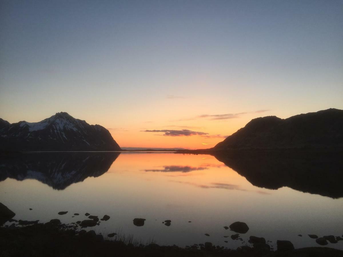 Midnight Sun View Lofoten Leknes Extérieur photo
