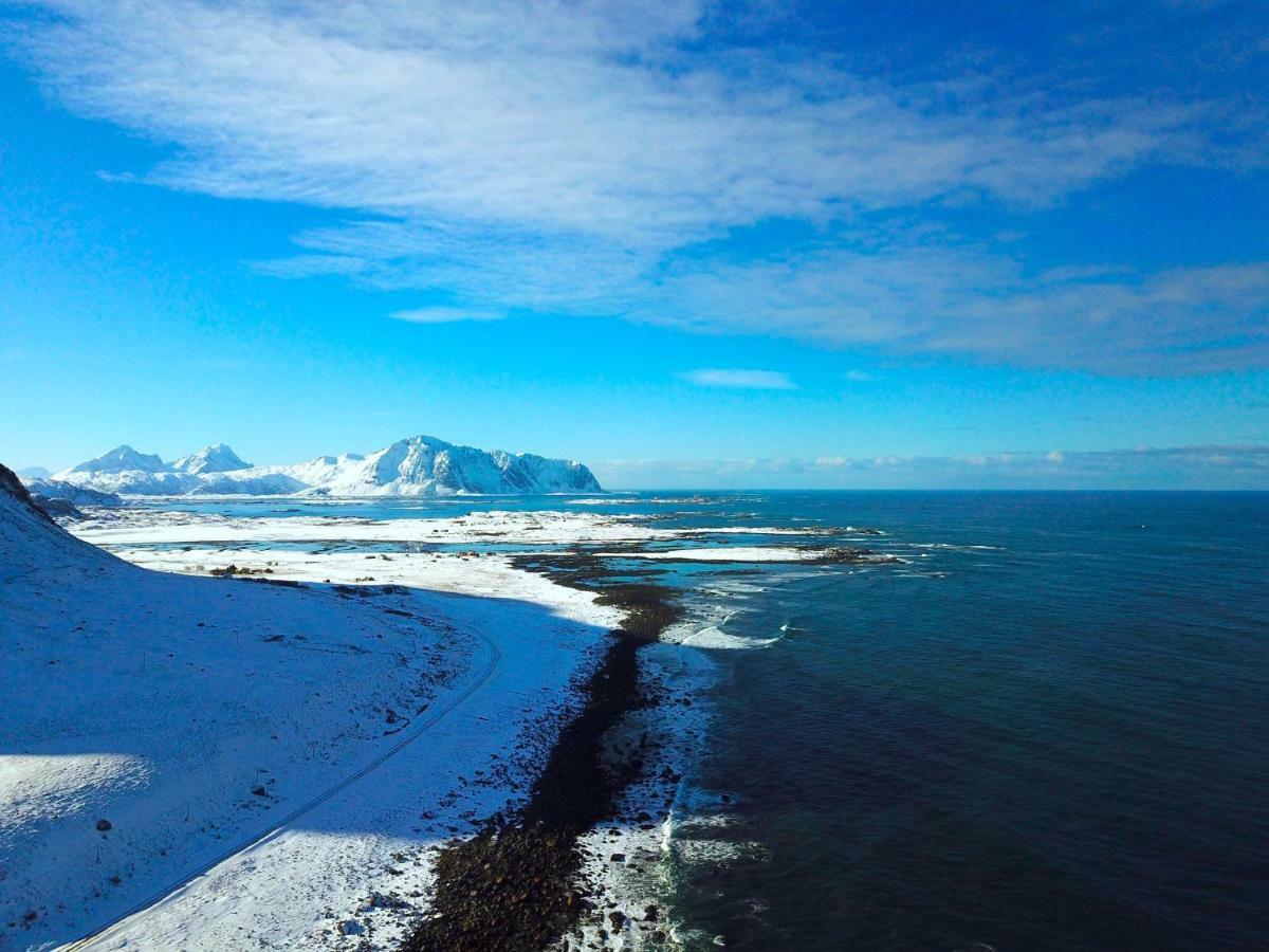 Midnight Sun View Lofoten Leknes Extérieur photo