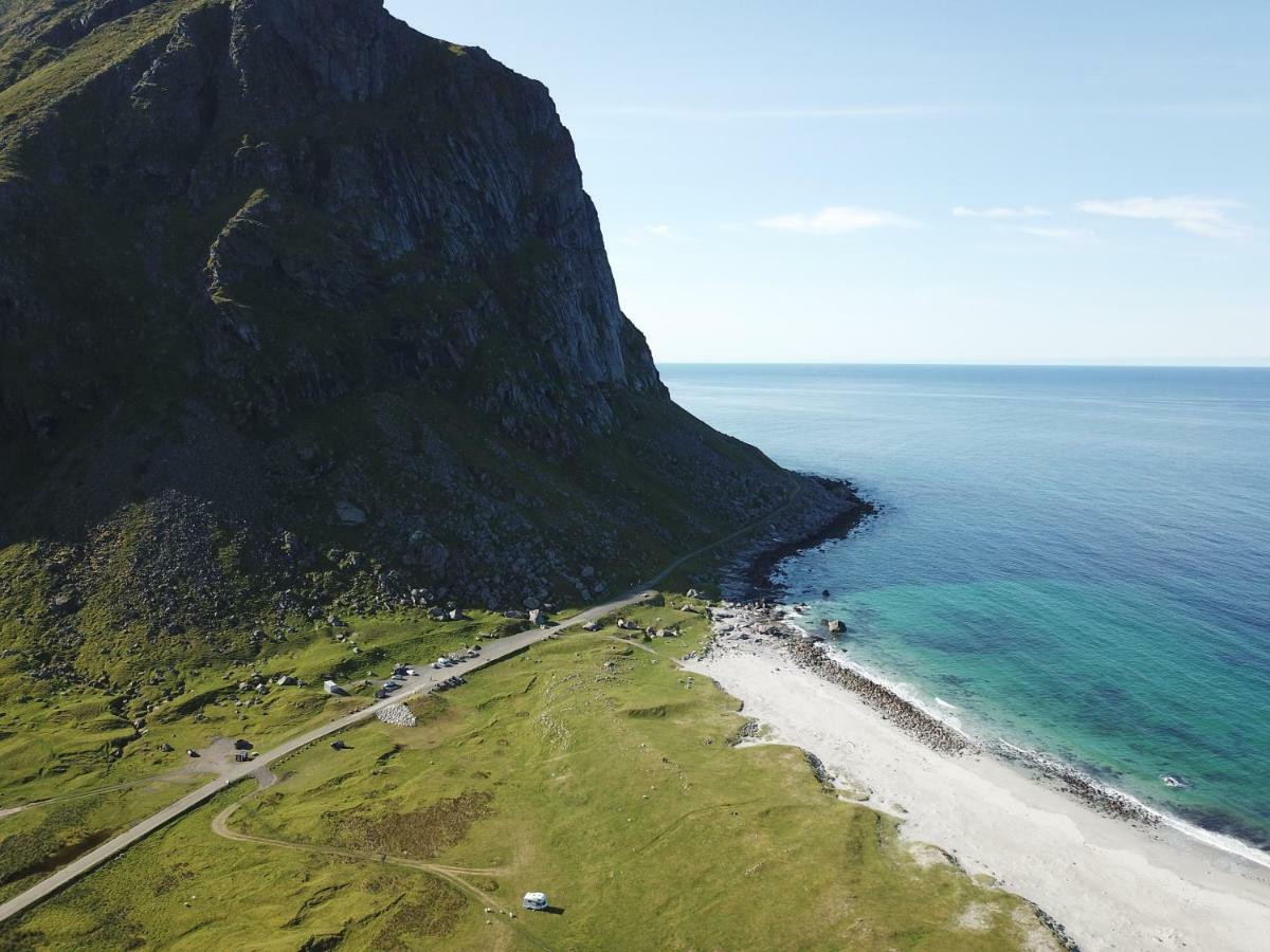 Midnight Sun View Lofoten Leknes Extérieur photo