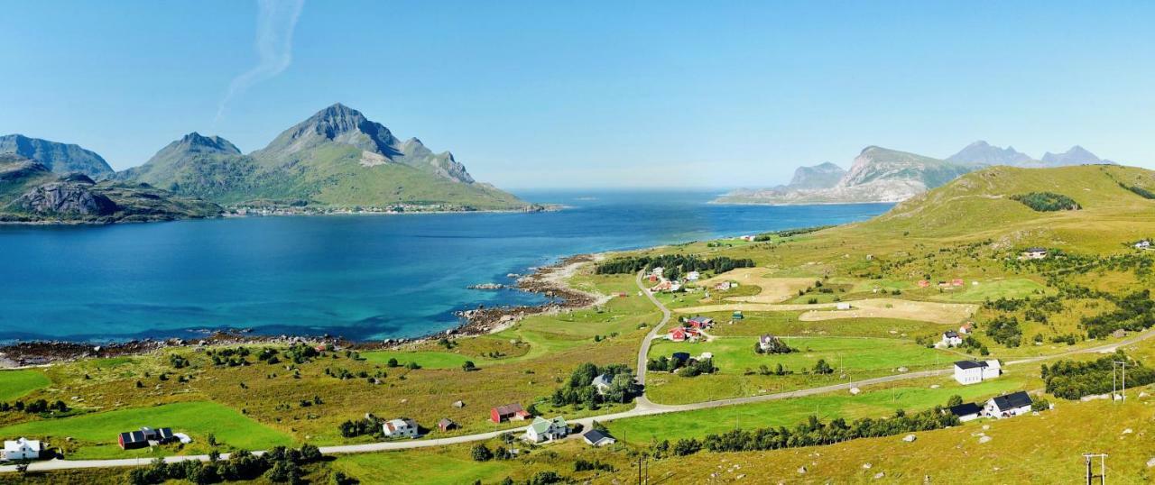 Midnight Sun View Lofoten Leknes Extérieur photo